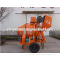 Low price mobile concrete mixer powered by 20hp diesel engine
